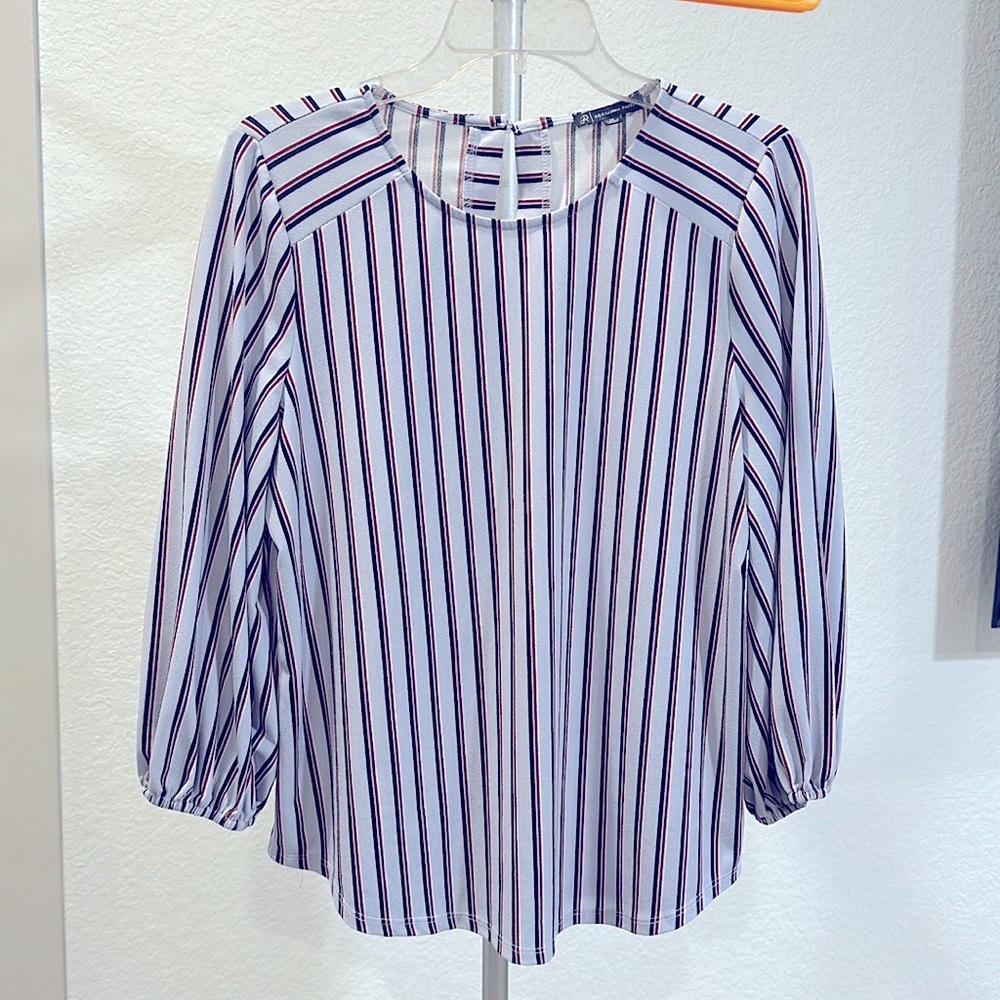 Printed 3/4 sleeve blouse